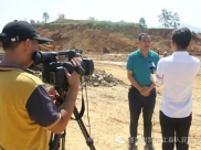县电视台到我院新区建设工地采访